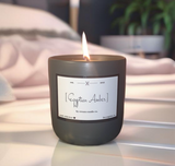 Charcoal Gray Soy Candle 13 oz - Wood Wick