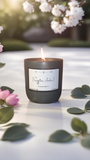Charcoal Gray Soy Candle 13 oz - Wood Wick