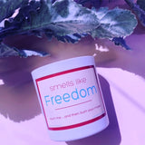 Smells Like Freedom (burn mask) - soy candle