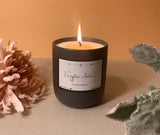 Charcoal Gray Soy Candle 13 oz - Wood Wick