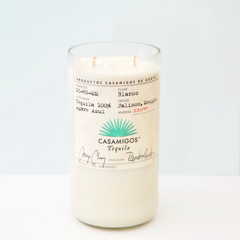 Tequila Bottle Soy Candle - choose custom scent