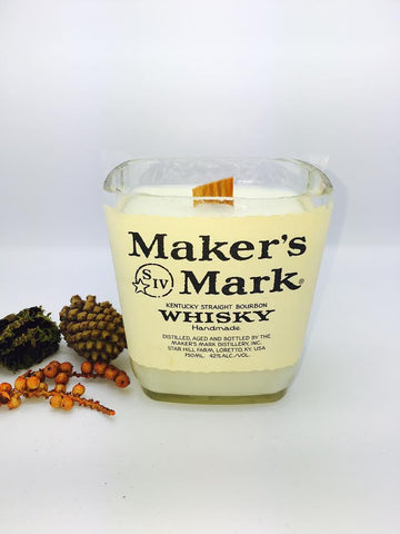 MAKER'S MARK whiskey candle- Chrome Scented